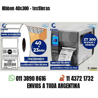Ribbon 40x300 - textileras