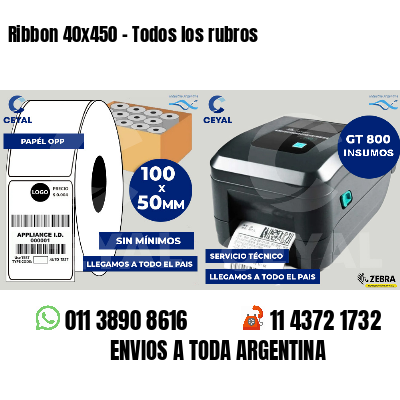 Ribbon 40x450 - Todos los rubros
