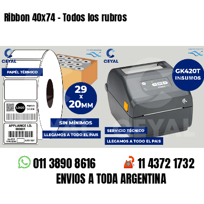 Ribbon 40x74 - Todos los rubros