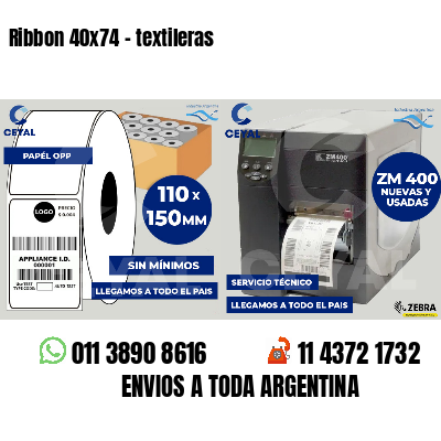 Ribbon 40x74 - textileras