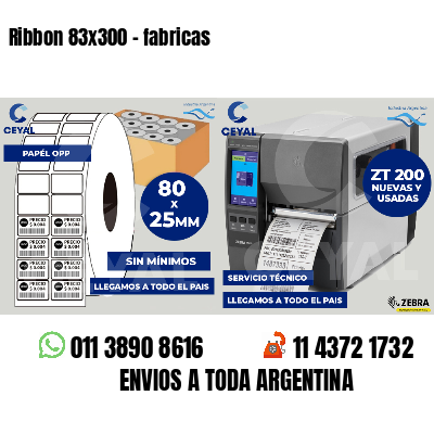 Ribbon 83x300 - fabricas
