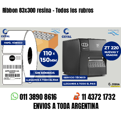 Ribbon 83x300 resina - Todos los rubros