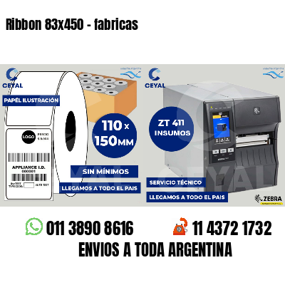 Ribbon 83x450 - fabricas