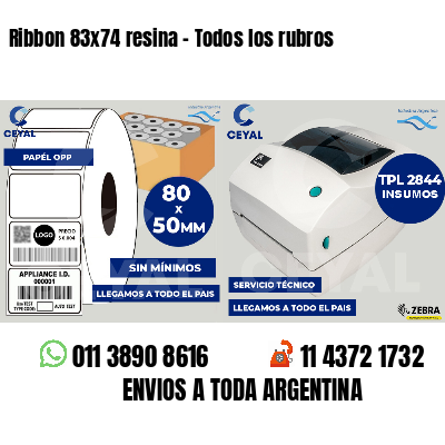 Ribbon 83x74 resina - Todos los rubros