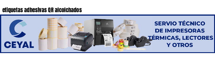etiquetas adhesivas QR alcolchados