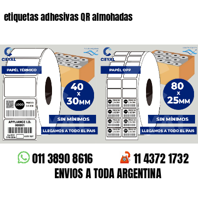 etiquetas adhesivas QR almohadas