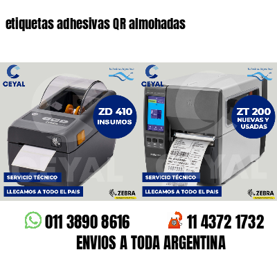 etiquetas adhesivas QR almohadas