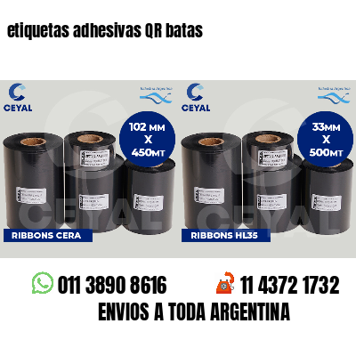 etiquetas adhesivas QR batas