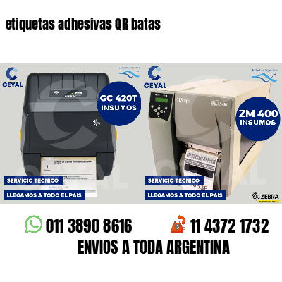etiquetas adhesivas QR batas
