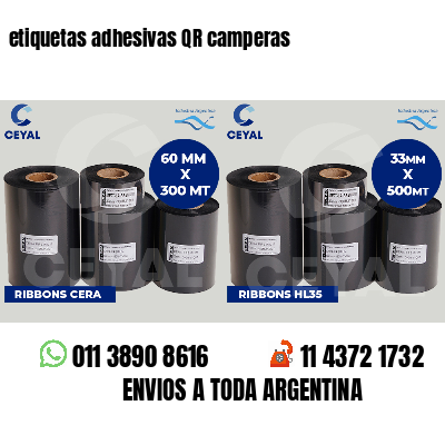 etiquetas adhesivas QR camperas
