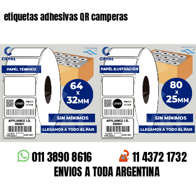 etiquetas adhesivas QR camperas