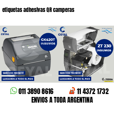 etiquetas adhesivas QR camperas