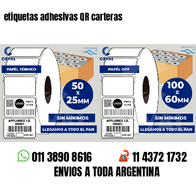 etiquetas adhesivas QR carteras