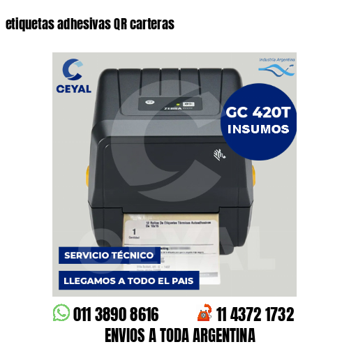 etiquetas adhesivas QR carteras