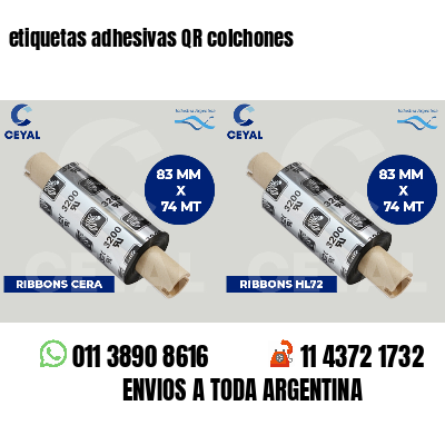 etiquetas adhesivas QR colchones