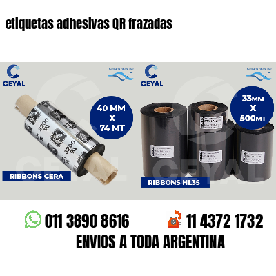 etiquetas adhesivas QR frazadas