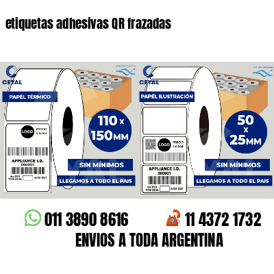etiquetas adhesivas QR frazadas