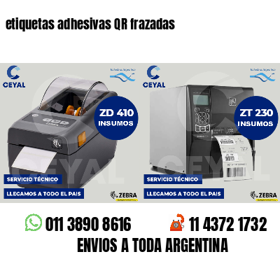 etiquetas adhesivas QR frazadas