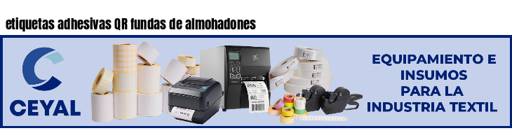 etiquetas adhesivas QR fundas de almohadones