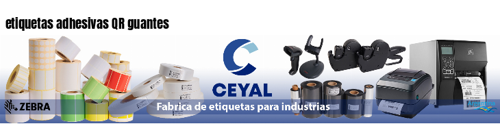 etiquetas adhesivas QR guantes
