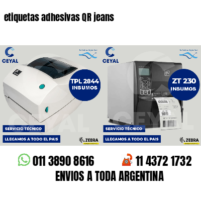 etiquetas adhesivas QR jeans
