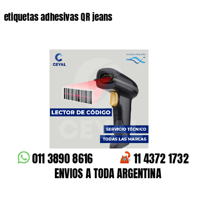 etiquetas adhesivas QR jeans