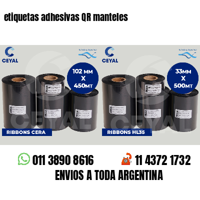 etiquetas adhesivas QR manteles
