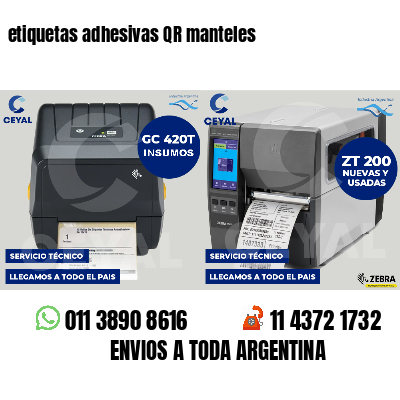 etiquetas adhesivas QR manteles