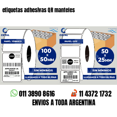 etiquetas adhesivas QR manteles