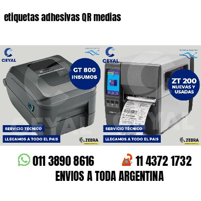 etiquetas adhesivas QR medias