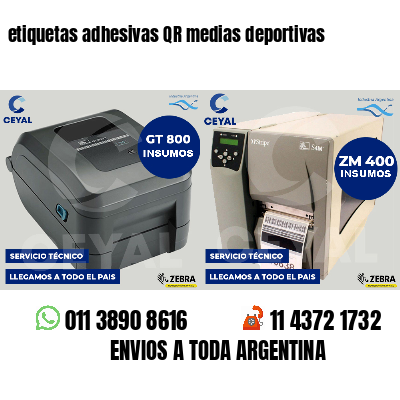 etiquetas adhesivas QR medias deportivas