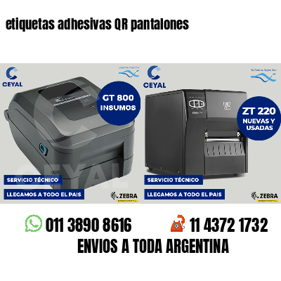 etiquetas adhesivas QR pantalones