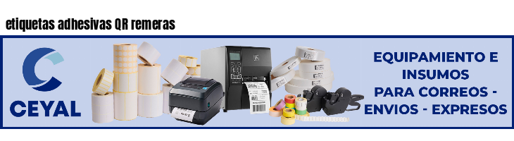 etiquetas adhesivas QR remeras