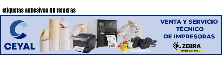 etiquetas adhesivas QR remeras
