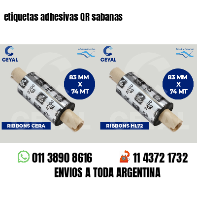 etiquetas adhesivas QR sabanas
