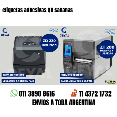 etiquetas adhesivas QR sabanas