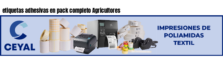 etiquetas adhesivas en pack completo Agricultores