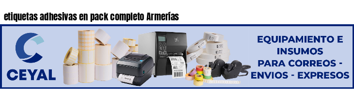 etiquetas adhesivas en pack completo Armerías