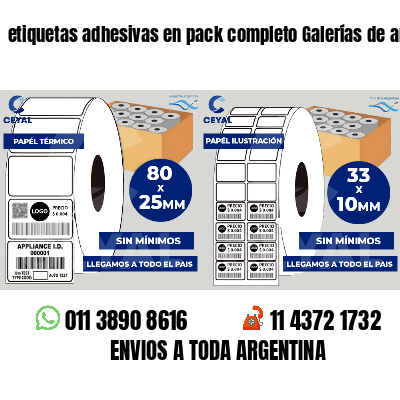 etiquetas adhesivas en pack completo Galerías de arte
