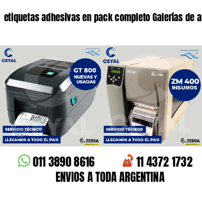 etiquetas adhesivas en pack completo Galerías de arte