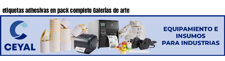 etiquetas adhesivas en pack completo Galerías de arte