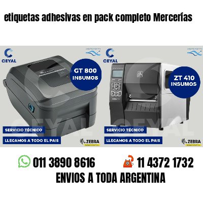 etiquetas adhesivas en pack completo Mercerías