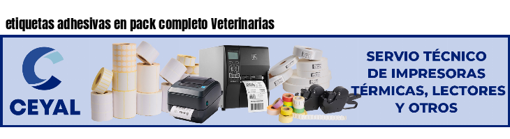 etiquetas adhesivas en pack completo Veterinarias