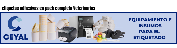 etiquetas adhesivas en pack completo Veterinarias