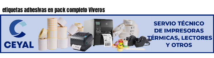 etiquetas adhesivas en pack completo Viveros