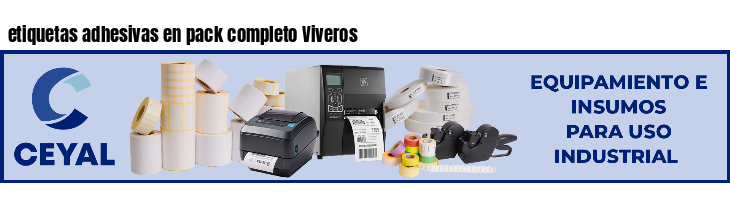 etiquetas adhesivas en pack completo Viveros