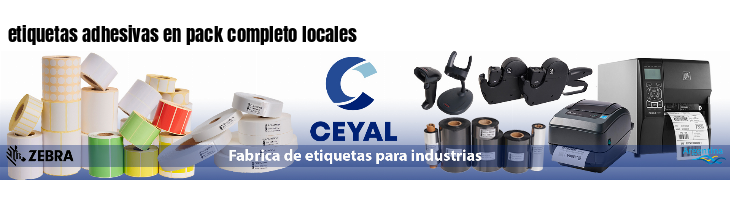 etiquetas adhesivas en pack completo locales