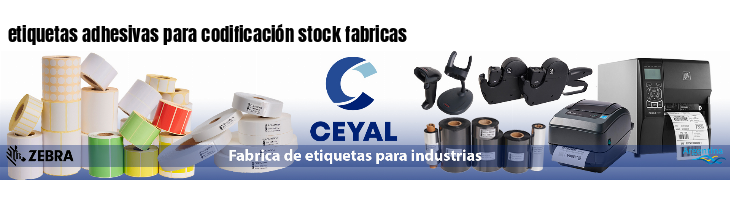 etiquetas adhesivas para codificación stock fabricas