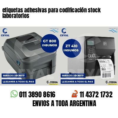 etiquetas adhesivas para codificación stock laboratorios
