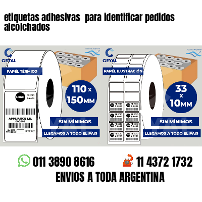 etiquetas adhesivas  para identificar pedidos alcolchados